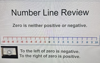 Preview of Number Line Review