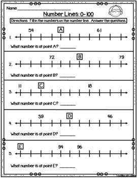 Number Line Scoot (Numbers 0-100) by Sunshine and Laughter by Deno