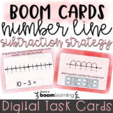 Number Line Subtraction - Boom Cards