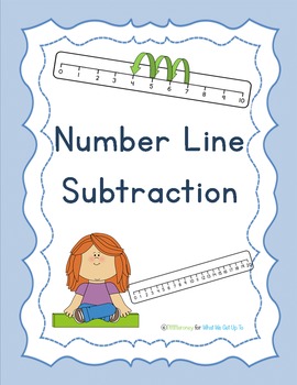 Preview of Number Line Subtraction Pack