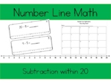 Number Line Subtraction within 20