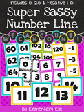 Number Line - Super Sassy Theme {Bold and Zebra Print}