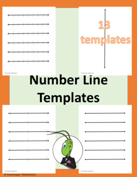 Preview of Number Line Templates