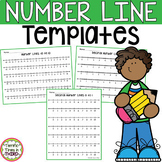 Number Line Templates - Decimals and Positive and Negative