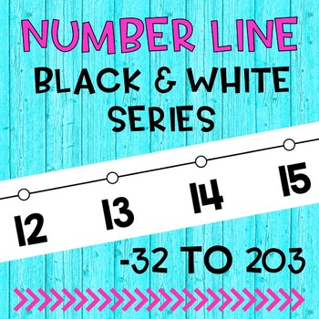 Homeschool or Classroom Decor 14 pc Number Line Bulletin Board Set Border Strips with Color-Coded Even and Odd Numbers from -20 to 120