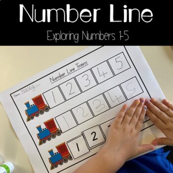 Preview of Number Line Worksheet: Exploring Numbers 1-5