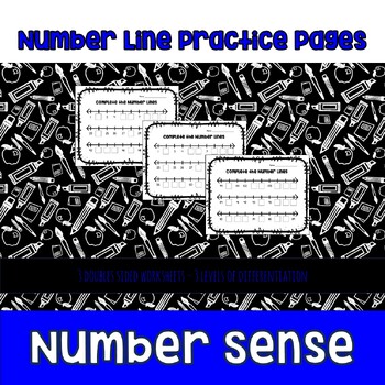 Preview of Number Line Worksheets | Fill in the Missing Numbers