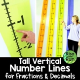Number Line for Positive and Negative Fractions and Decimals