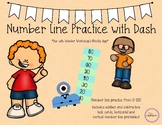 Number Line with Dash Robot