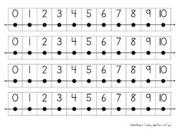 number lines 0 5 0 10 and 0 20 by teaching with tools not toys tpt