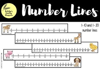 number lines 1 20 teaching resources teachers pay teachers