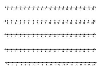 number lines 1 10 and 1 20 by maira romo teachers pay teachers