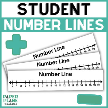 Preview of Number Lines 1-20 | Personal Student Use Manipulative
