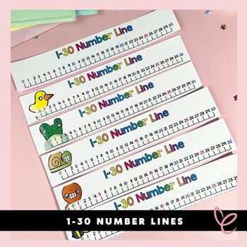 1 30 number lines by mrs edgar teachers pay teachers