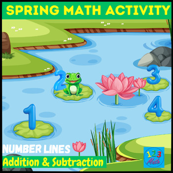 Preview of Spring Math Activity: Number Lines - Addition & Subtraction to 10