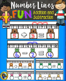 Number Lines Cards Addition and Subtraction