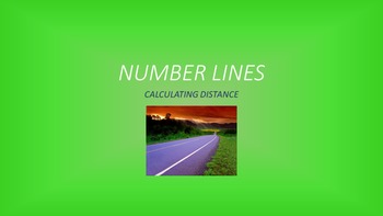 Preview of Number Lines: Distance between Points