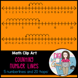Number Lines For Counting Clip Art