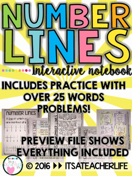 Preview of Number Lines | Interactive Notebook