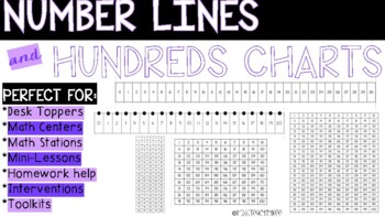 Preview of Number Lines and Hundred Charts