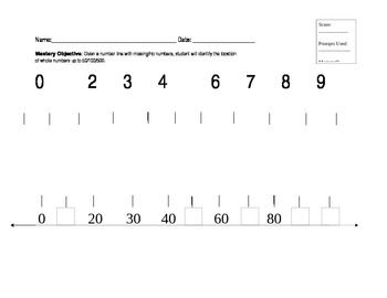 number lines counting by 10 teaching resources tpt