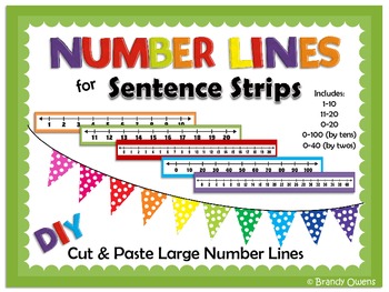 Number Lines to 100 & Animal Strips of Different Lengths & Wallet Teachers 