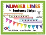 Number Lines for Sentence Strips: Cut and Paste Large Numb