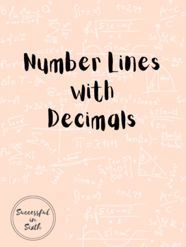 Preview of Number Lines with Decimals Notes