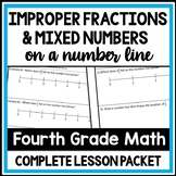 Mixed Numbers on a Number Line, Comparing Fractions Greate