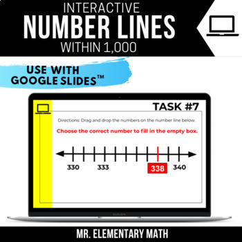 Preview of Number Lines within 1000| Google Classroom™ 