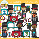 Magician Kids Number Math Magic Show Clip Art