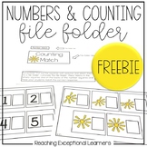 Counting File Folder Freebie