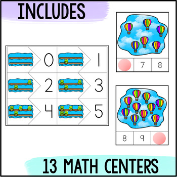 Number Match / One to One Correspondence Printable Worksheets Numbers 0-10