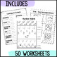 Number Match / One to One Correspondence Printable Worksheets Numbers 0-10