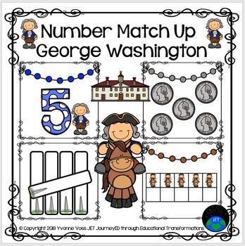 Preview of George Washington Number Match Up