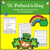 Number Matching Activities for Preschoolers for St. Patrick's Day