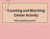 Number Matching Center Activity