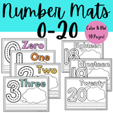 Number Tracing Mats for Preschool & Kindergarten | 0-20 | 