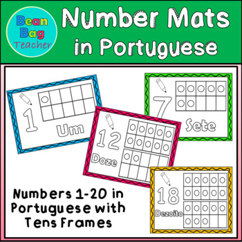 Preview of Number Mats - Portuguese