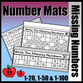 Missing Number 1 50 Worksheets Teaching Resources Tpt