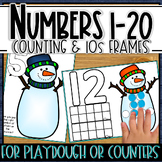 Number Mats with 1 to 1 counting & 10s frames -  numbers 1