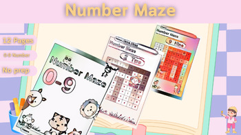Preview of Number Maze For Kindergarten & First Grade Math&Art.pdf