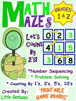 Preview of Number Mazes For Grade One and Two