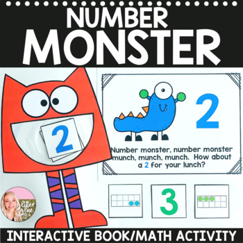 Number Monster - An Interactive Book by Glitter and Glue and Pre-K Too