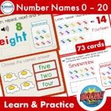 Number Words 0 - 20 | Boom Cards Bundle