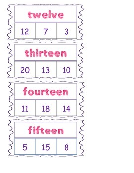 Number Names by LisasReaources | TPT