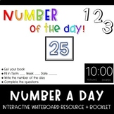 Number Of The Day Interactive Whiteboard + Booklet Resource