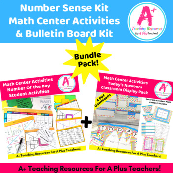 Preview of Number Of The Day Student Centers & Bulletin Board Kit