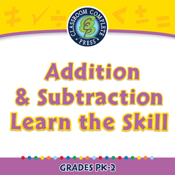 Preview of Number & Operations: Addition & Subtraction - Learn the Skill - NOTEBOOK Gr. PK-