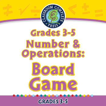 Preview of Number & Operations: Board Game - NOTEBOOK Gr. 3-5